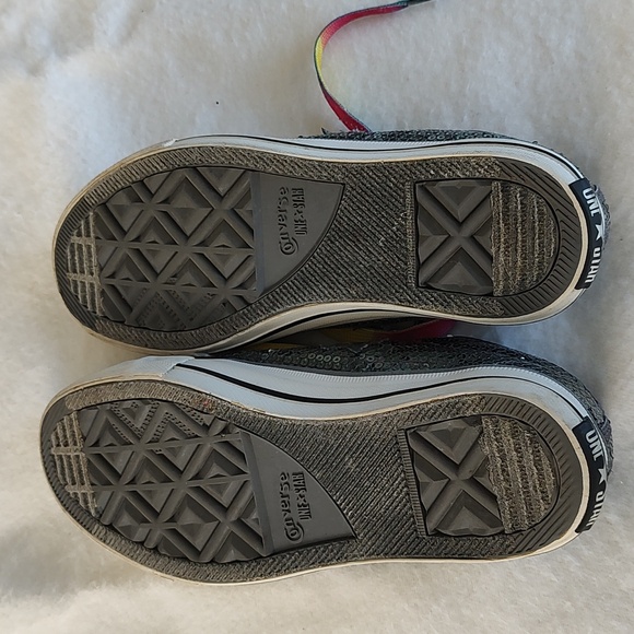 Converse One Star sequin sparkly low top tennis shoe skater shoe - Picture 6 of 6